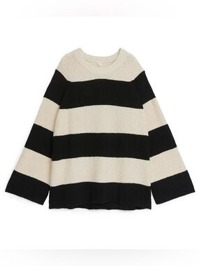 Arket Striped Cotton Blend Sweater